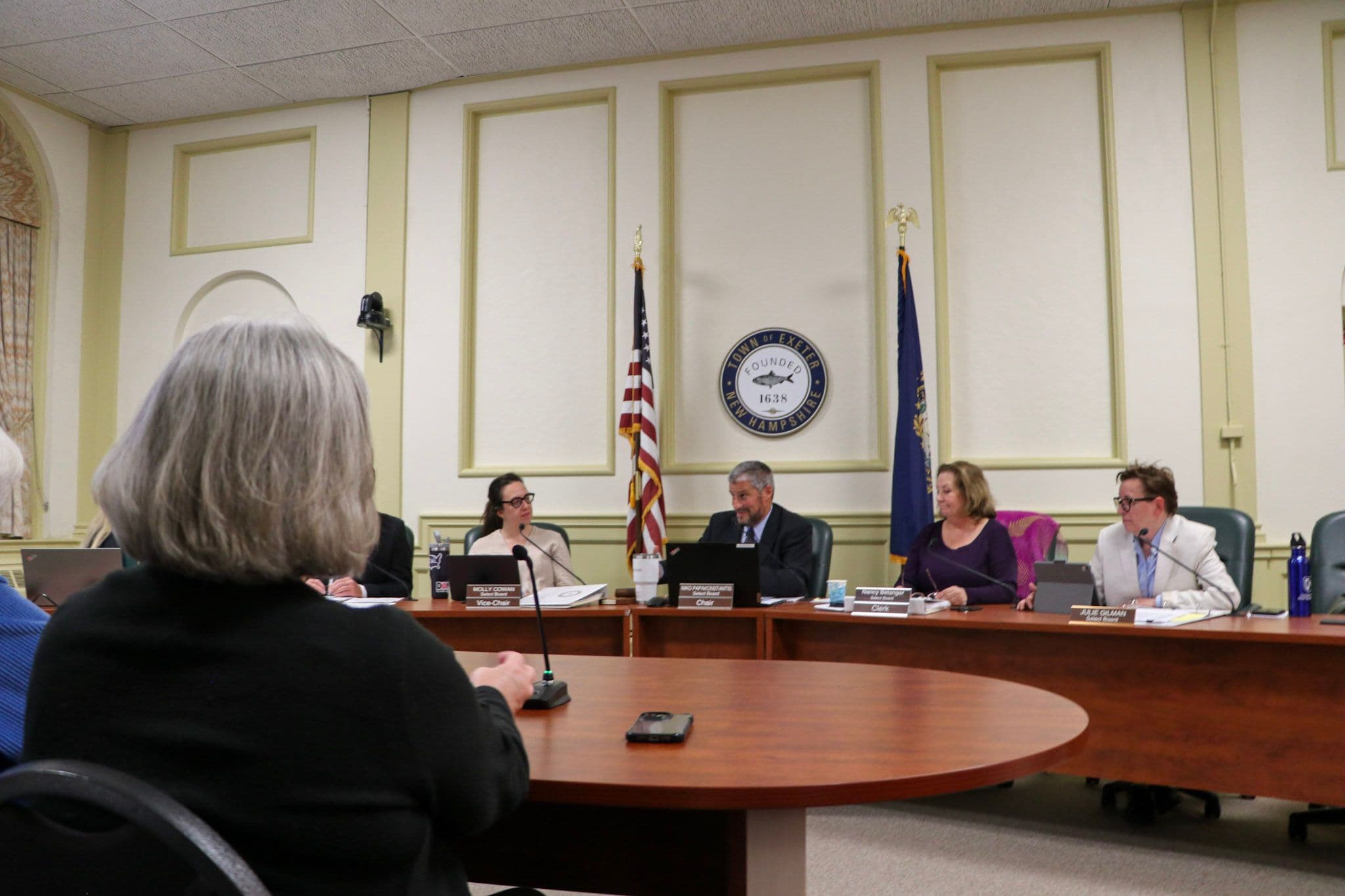 Every other Monday, the Town of Exeter Select Board meets in the Town Offices on Front Street, across the intersection from the gazebo, and discusses matters important to the local community. 